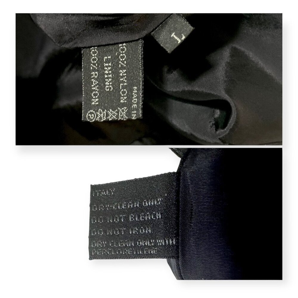 Prada Archival 90s Tech Nylon Mini Skirt L Navy A-line OPT Zip - Picture 4 of 12